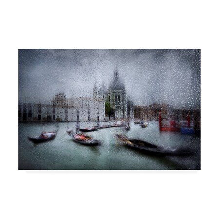 Trademark Fine Art Fran Osuna 'It Was Raining In Venice' Canvas Art, 22x32 1X09959-C2232GG